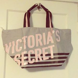NWT Victoria Secret grey classic tote bag